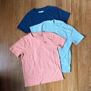 Abercrombie Kids Short-Sleeve T-Shirt Trio — Navy, Light Green, Coral, 11/12